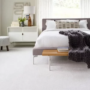 Bedroom white floor | Jimmie Lyles Flooring Gallery
